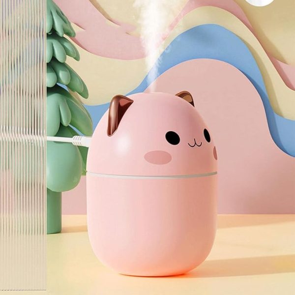 200ml air Mini Humidifiers Cute Aroma Diffuser With Night Light Cool Mist for Bedroom Home Car Plants Purifier air Humidifier - Image 4