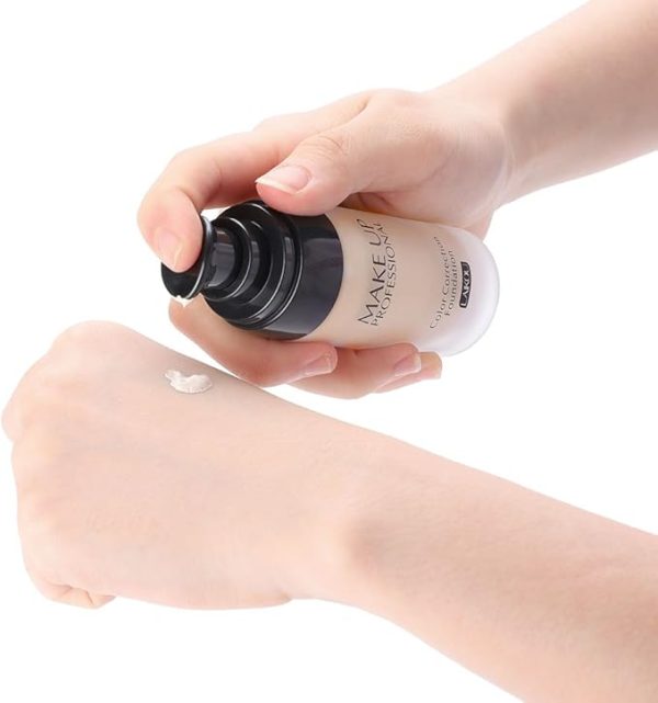 3 Colors Makeup Face Contour Color Liquid Concealer, Blemish Flaw Cover Foundation Cosmetic with Matte Finish, 03 Beige - Image 5